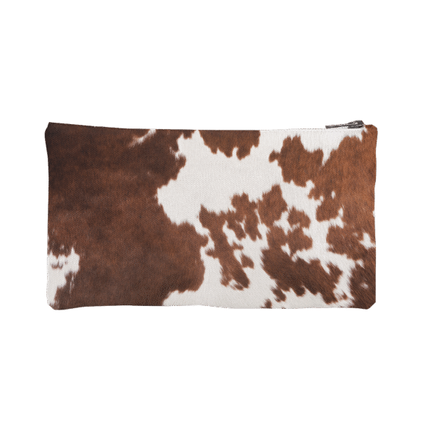 Pochette bruin koeienhuid